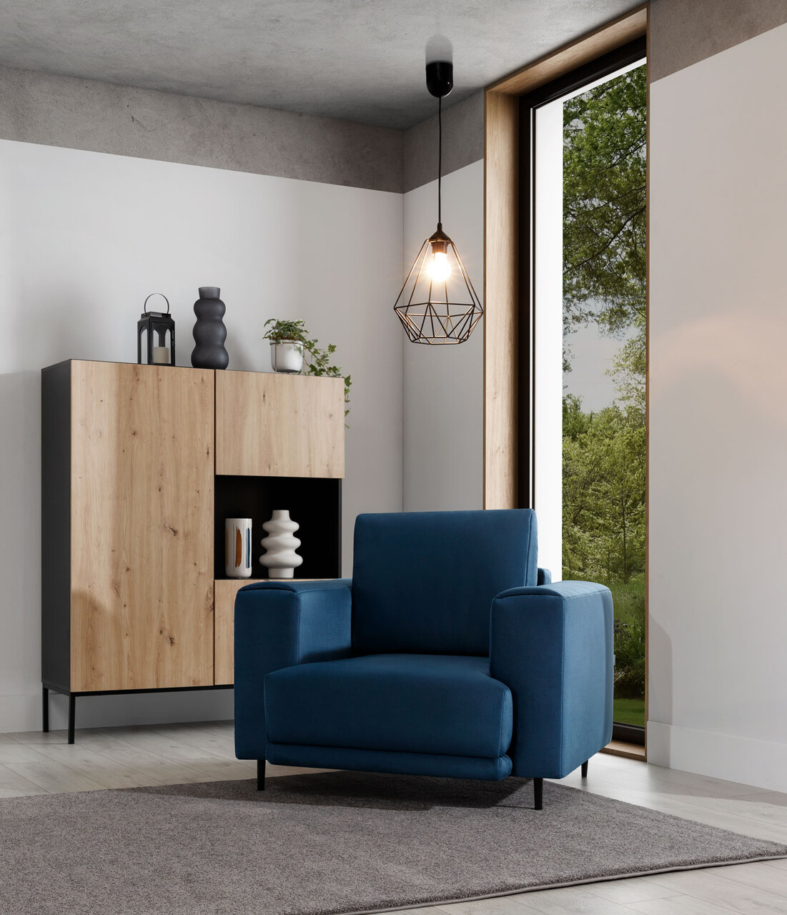 Lustra ELTAP, Benigne, 25x90 cm, 1xE27, 15W, otel, negru - imagine 6